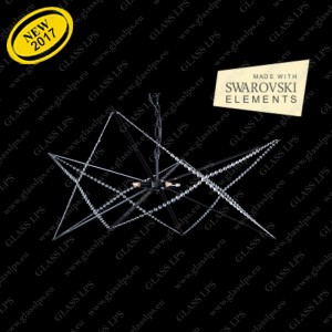 L17 074/04/6 SWAROVSKI ELEMENTS; F all black, Ni