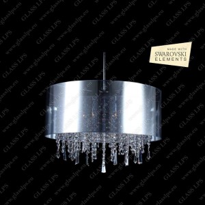 L17 701/06/3, 3-K SWAROVSKI EL.; F tube, shade (transparent), V2, Ni