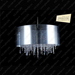L17 701/06/3, 3-H SWAROVSKI EL.; F tube, shade (transparent), V2, Ni