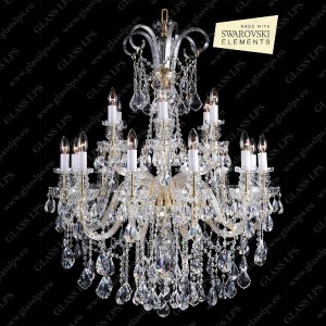 L11 895/18/1-A, 2 SWAROVSKI ELEMENTS; ses. white