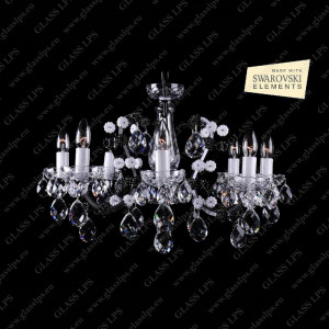 L14 502/08/1 SWAROVSKI ELEMENTS; F black, ses. white, Ni light