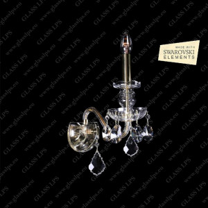 N21 892/01/1-A, 2 SWAROVSKI ELEMENTS; GOLD