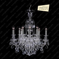 L11 892/10/1-A, 2 SWAROVSKI ELEMENTS; SILVER 