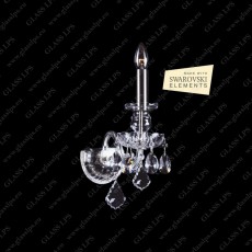 N21 892/01/1-A, 2 SWAROVSKI ELEMENTS; SILVER  [=old type N21 917/01/...]
