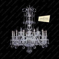 L11 898/12/1-A, 2 SWAROVSKI ELEMENTS; SILVER [= old type L11 791/12/...]