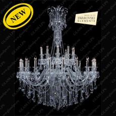 L11 895/30/1-A, 2 SWAROVSKI ELEMENTS; SILVER 