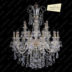 L11 895/18/1-A, 2 SWAROVSKI ELEMENTS; GOLD
