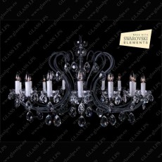 L14 604/16/1 SWAROVSKI ELEMENTS; F cut, graphit, grey, light