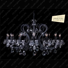 L14 604/16/1 SWAROVSKI ELEMENTS; F cut, graphit, grey, light, ses. black